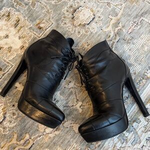 Prada Black Heeled Boots